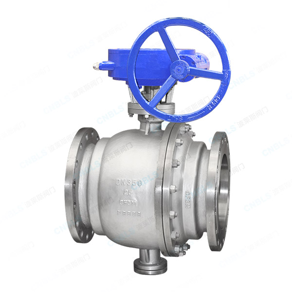 Worm fixed ball valve